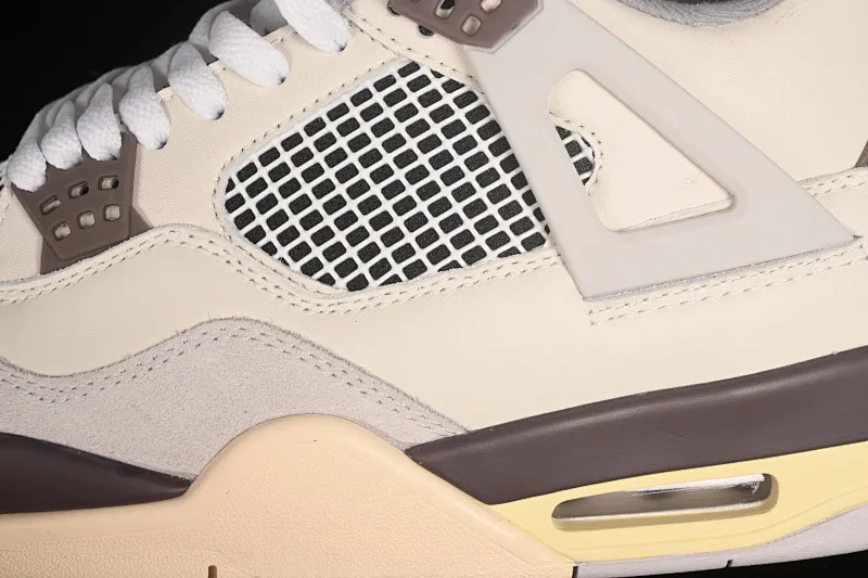 All Categories Air Jordan Jordan Series Basketball Shoes Air Jordan 4 Special Price #ZG Version Air Jordan 4 Retro "Baimoka" AJ4 Joe 4 White Mocha Joint Basketball Shoes DR5415-102